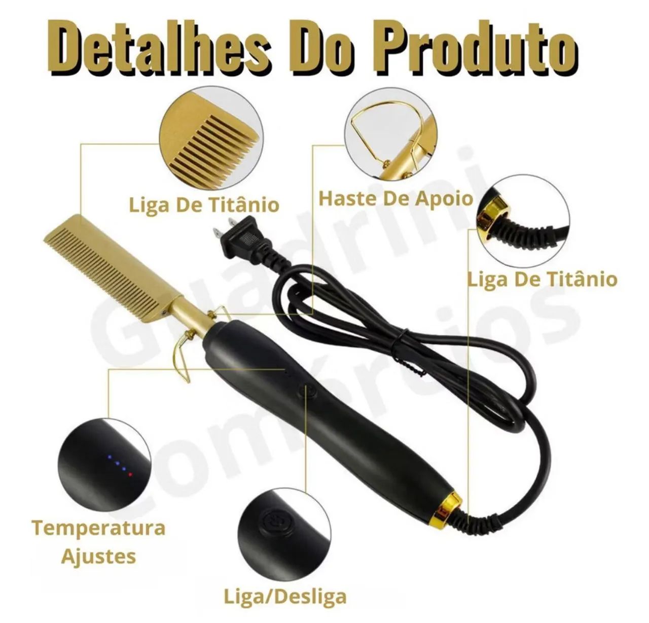 Escova alisadora pro  - Foto 2