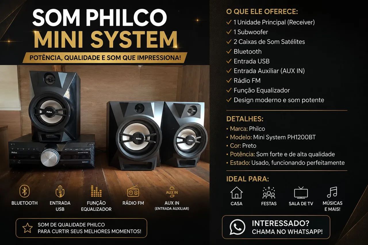 Mini system PHILCO _ PH0017 BT