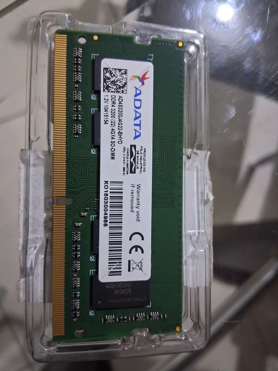 Memória ran 4g 3200 mhz ddr4 sodim