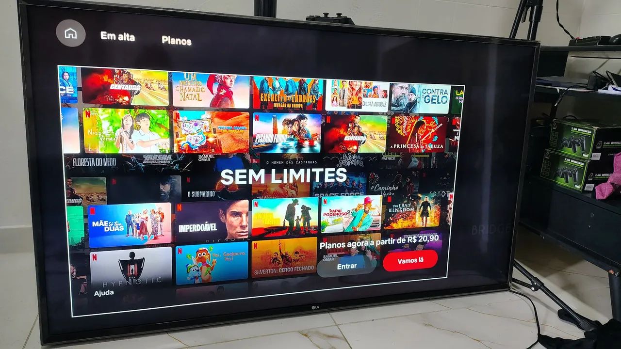 Smart TV LG 4k 55 polegadas IMPECÁVEL (controle, pés e manual inclusos) - Foto 5