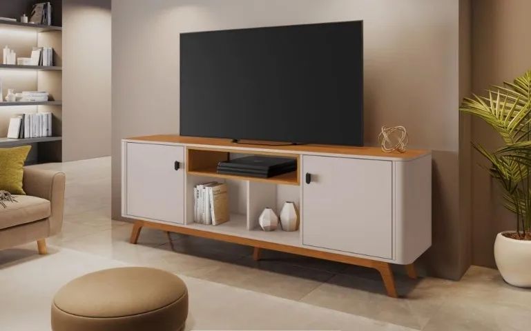 Rack P/TVs Até 70 Polegadas 1.80M Pés Estilo Retrô. Produto Novo Direto de Fábrica. - Foto 2