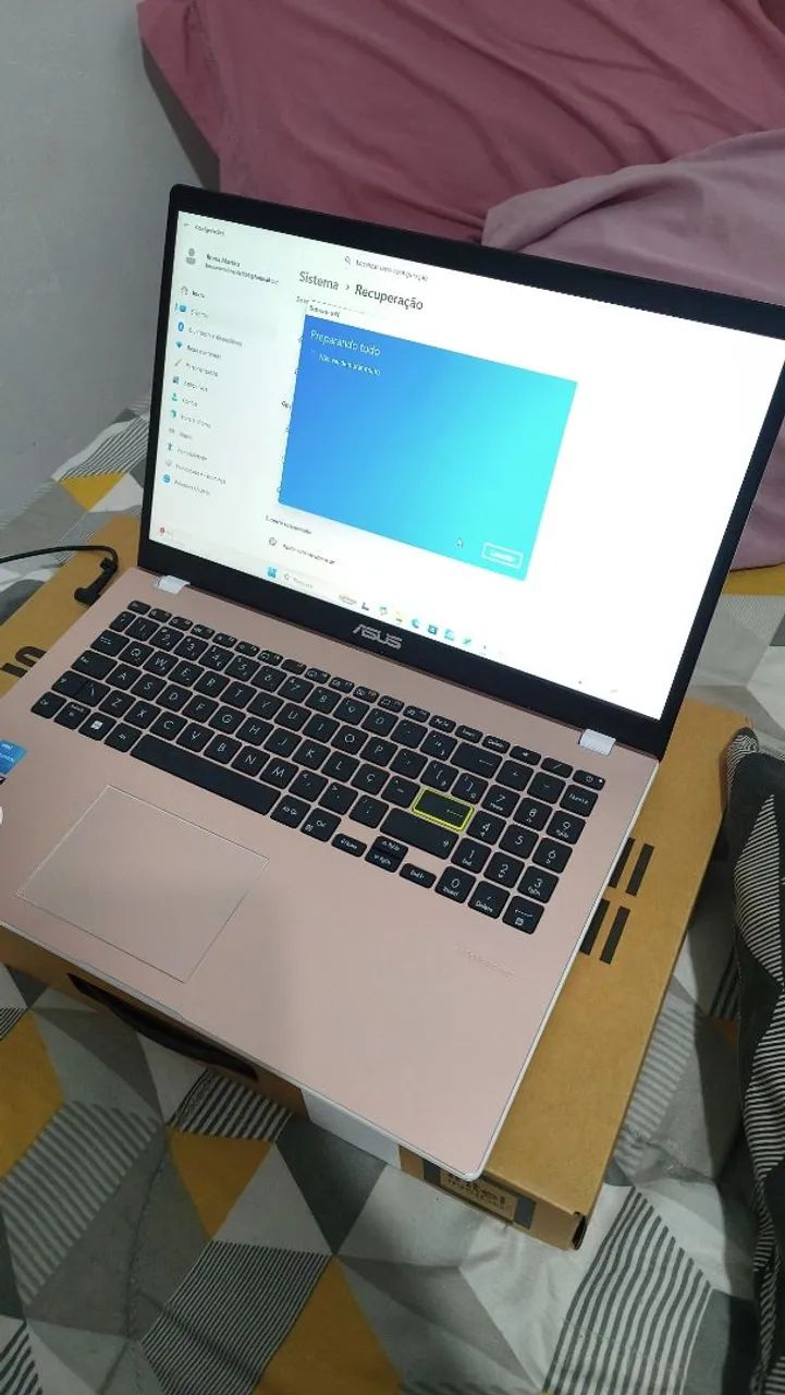 ? Notebook ASUS Vivobook Go 15 - Rosa | Pouquíssimo uso