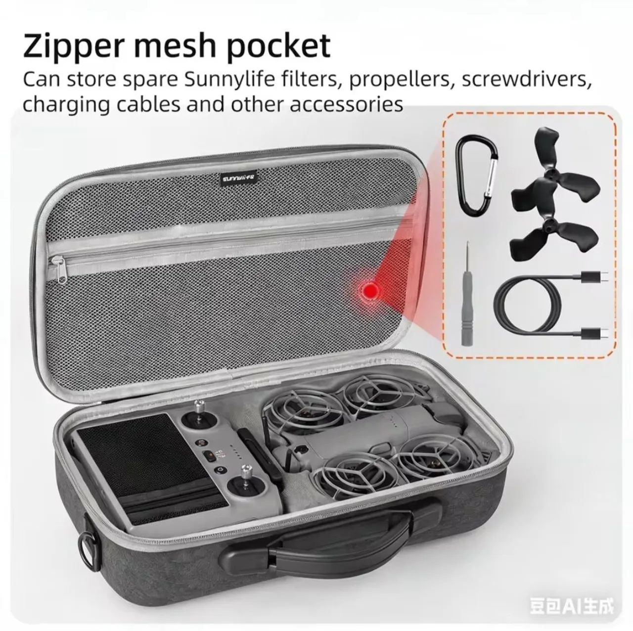 Case drone dji neo 2 controle com tela - Foto 4