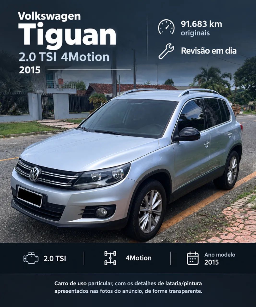 Volkswagen Tiguan 2.0 TSI 16V 200CV TIPTRONIC 5P 2015
