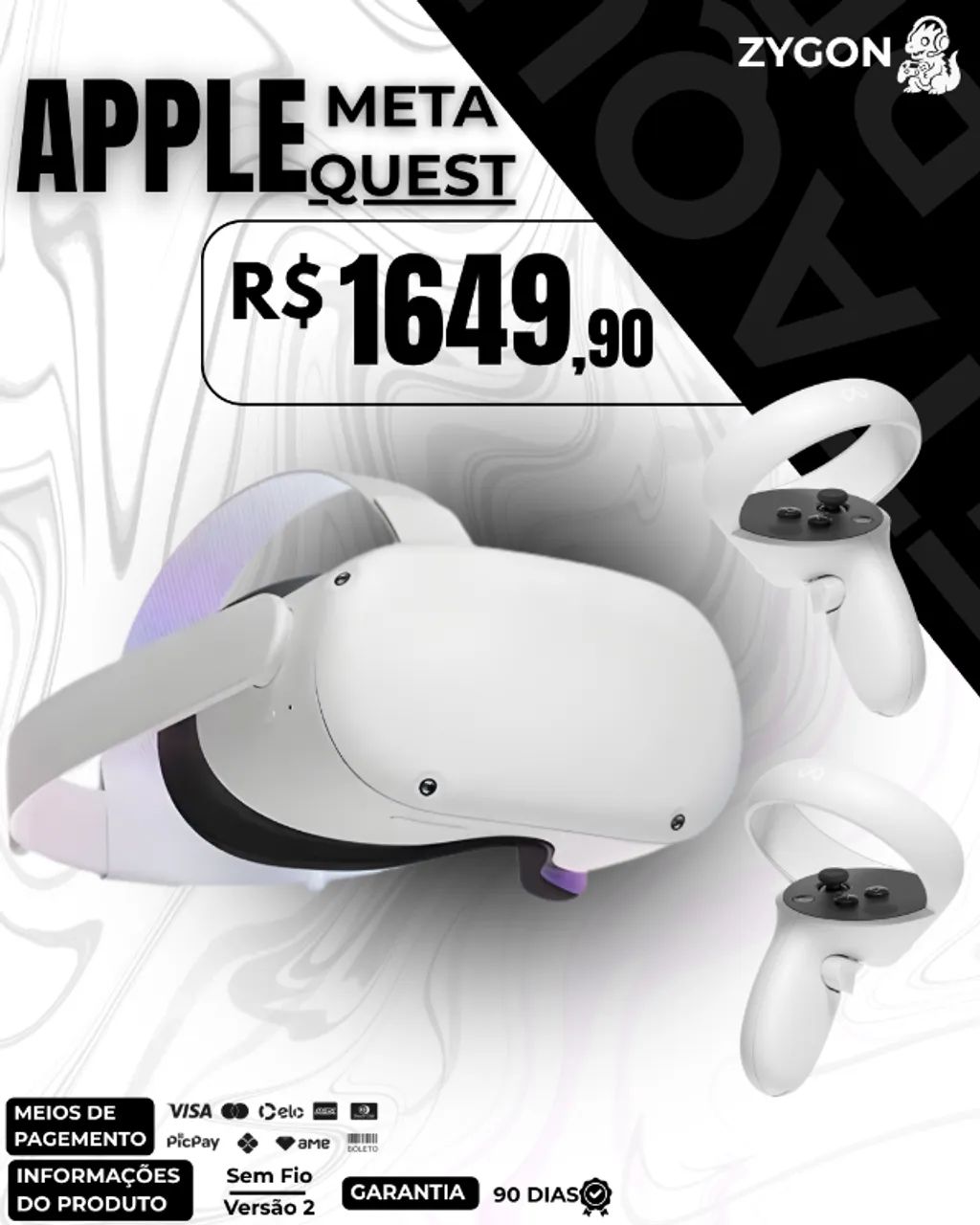 NOVO] Meta Óculos Quest 2 128GB + Acessórios - Garantia 90 Dias