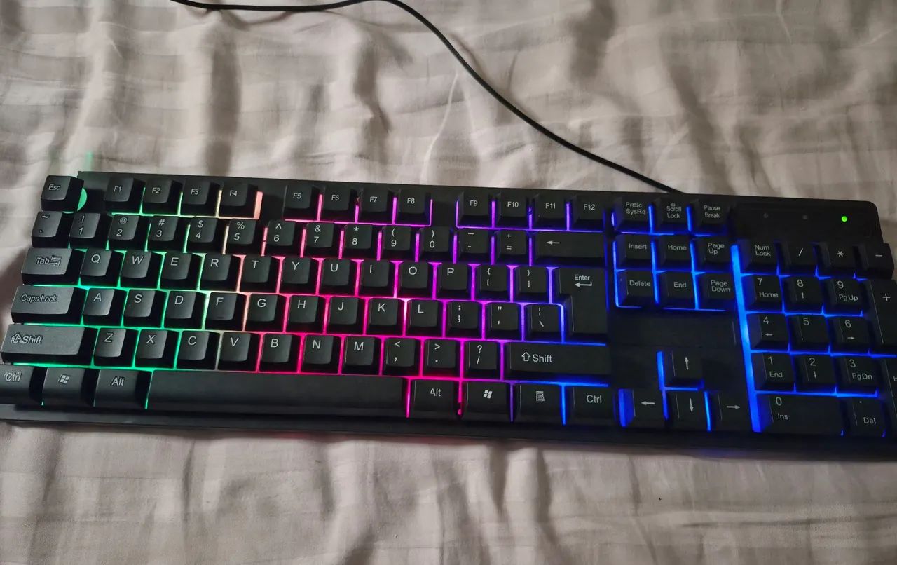 teclado usb com led rgb. - Foto 2