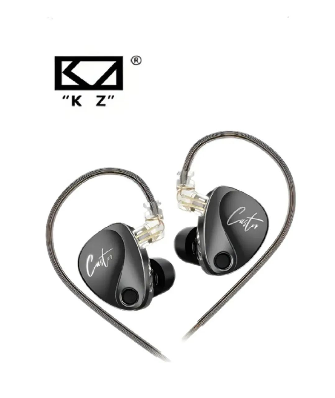 Fone Kz Castor Pro Bass Monitor Palco Mic 4 Drivers Alta Fidelidade Profissional