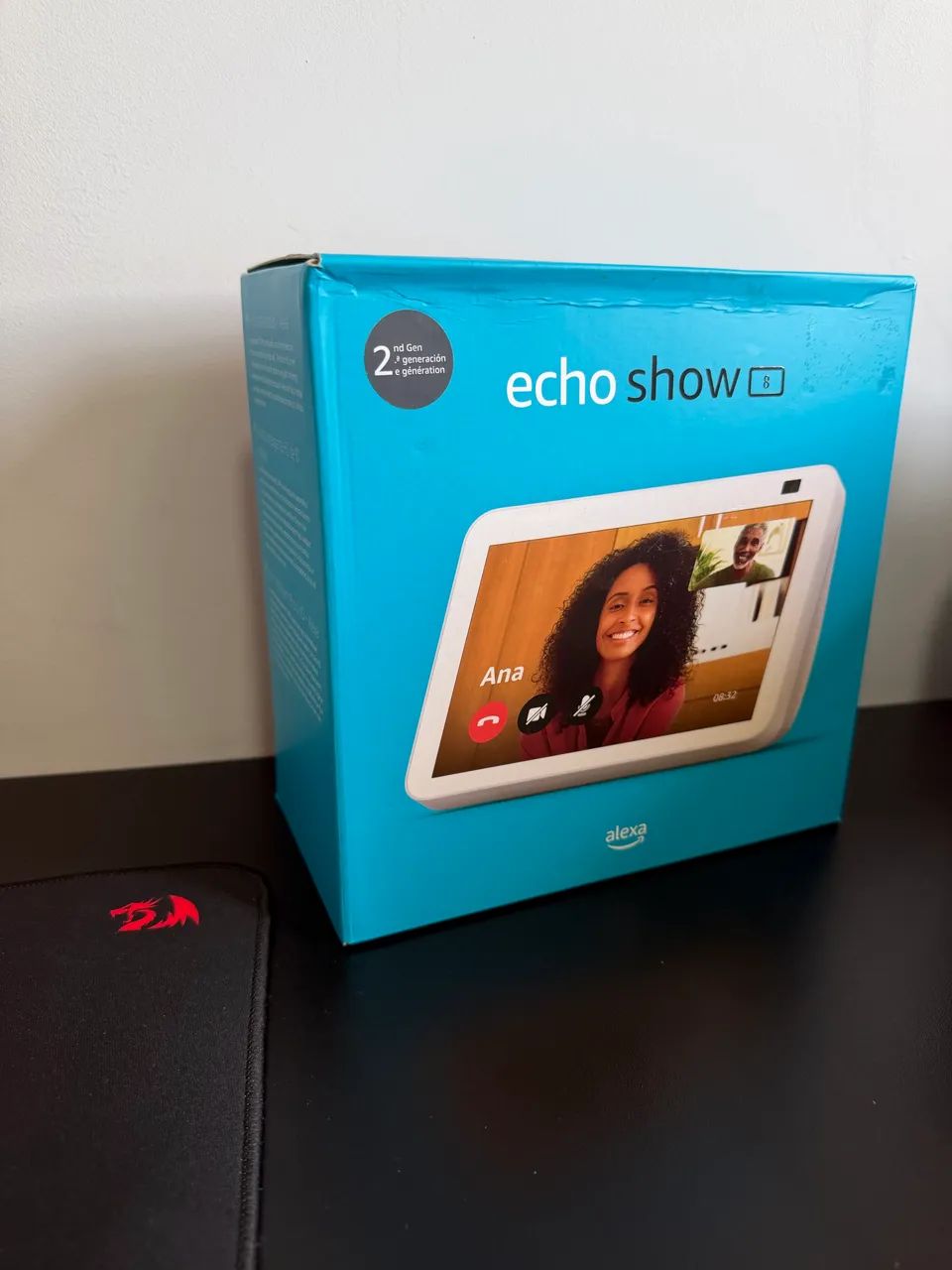 Amazon Echo Show 8 (MAIOR) Branca - Estado de Loja na Caixa - Entrega Hoje - Foto 4