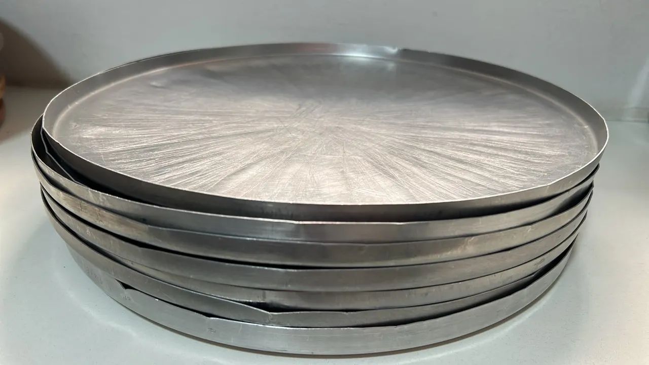 Tábua para Pizza em Madeira com Bandeja de Alumínio  - Foto 2