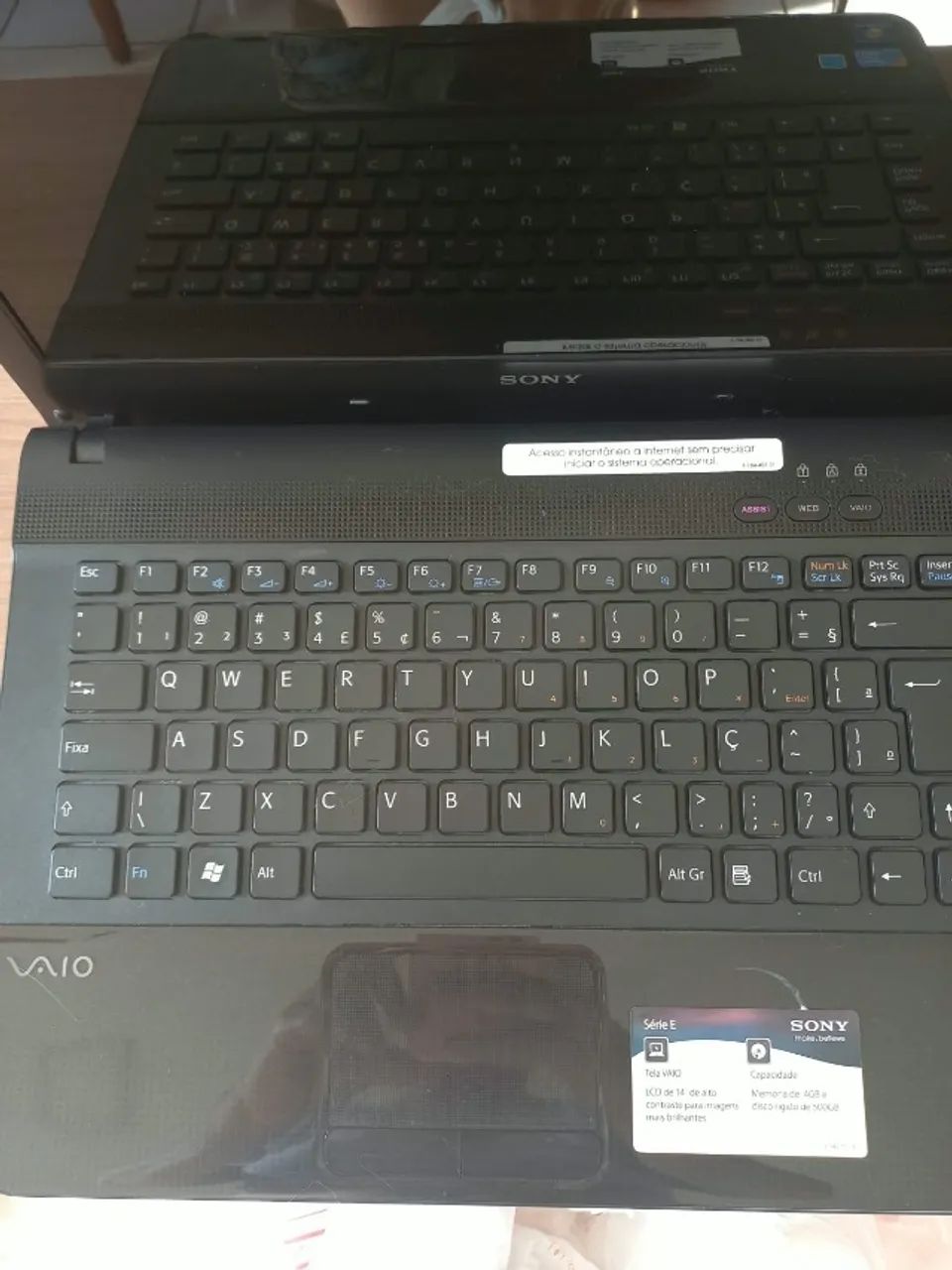 Notebook Sony Vaio Intel I3 | 4gb | 500Gb | Win10 funcionando perfeitamente