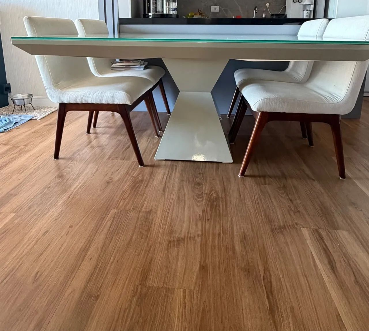 Mesa quadrada  conjunto de cadeiras - Foto 5