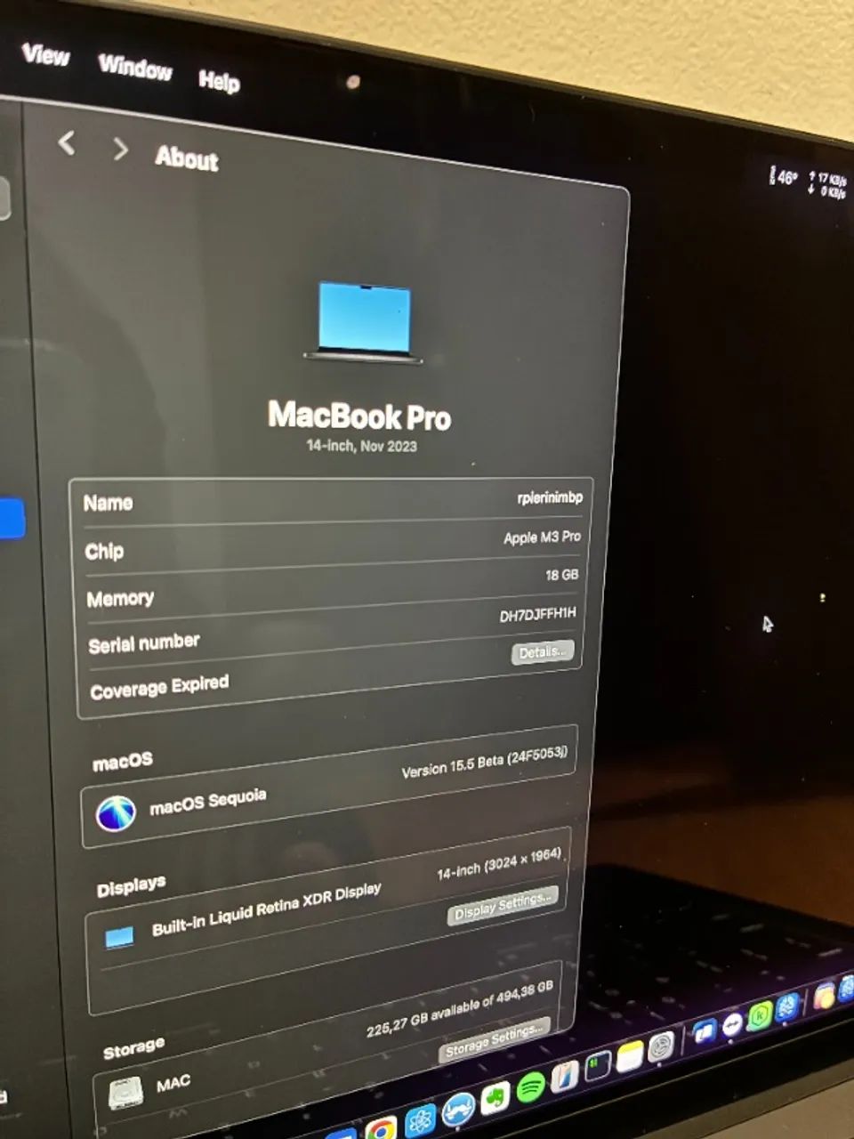 Macbook Pro 14 M3 Pro 18GB 512GB Space Gray - Foto 2