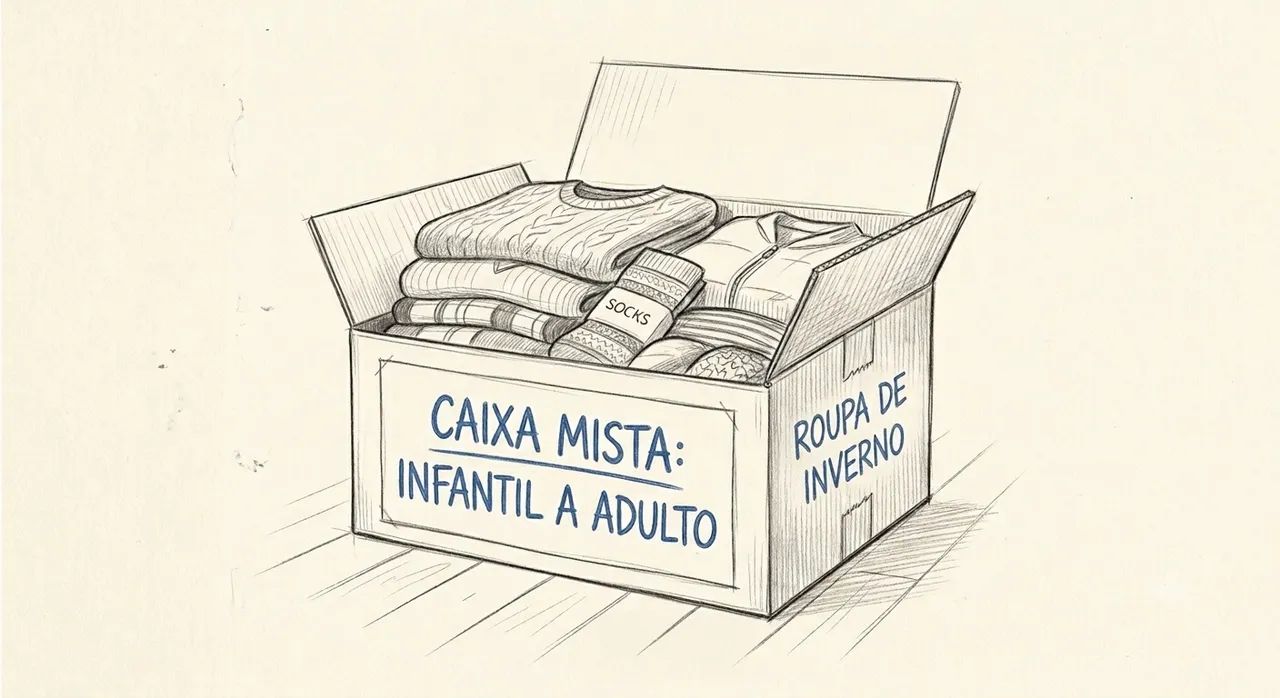 Caixa de roupa 