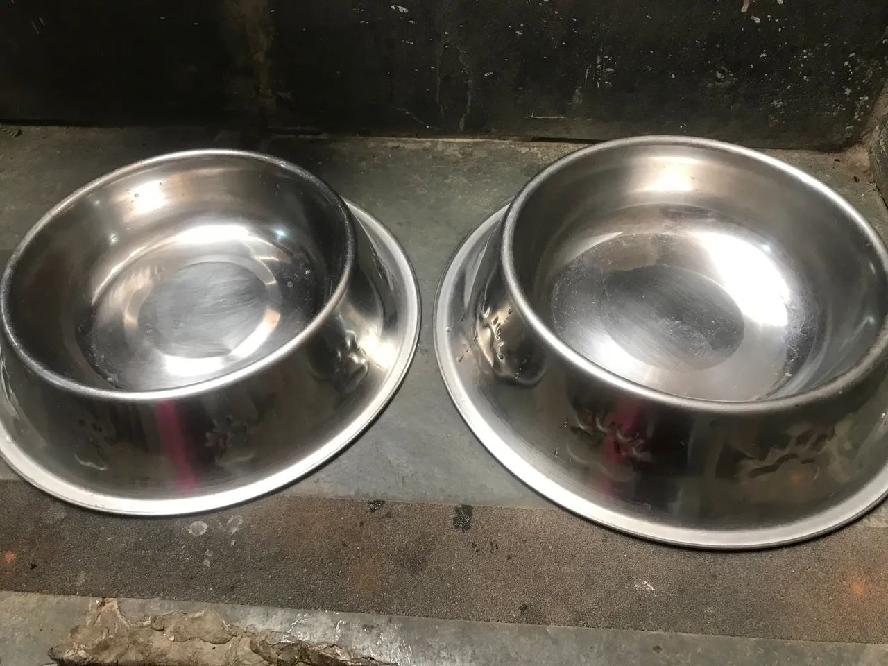 2  vasilha de inox para pets
