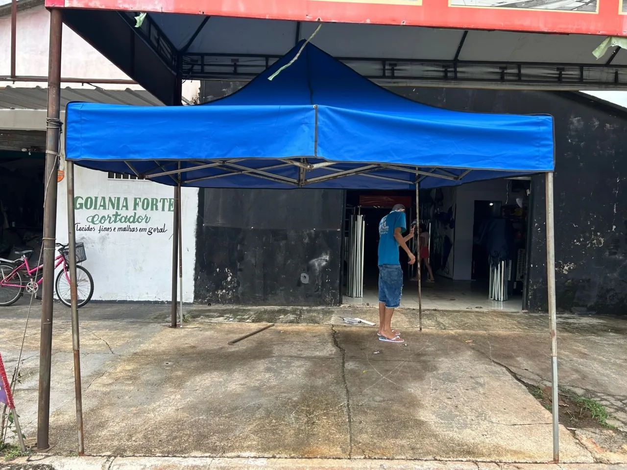 Tenda 3x3 grade usada lona nova 