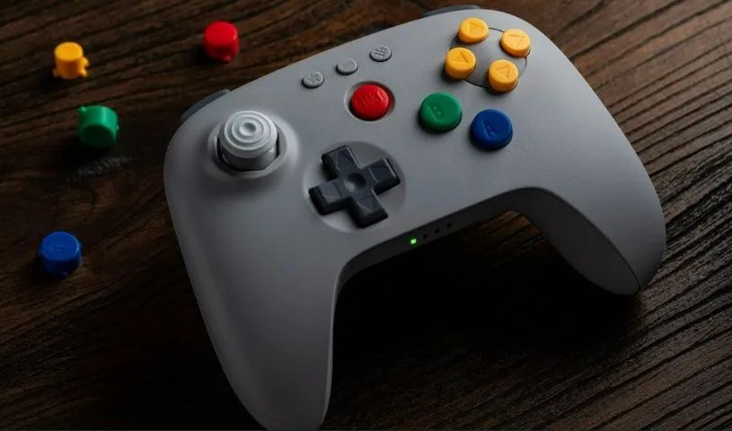Controle 8bitdo N64 Bluetooth Sem Fio Switch 2 Pc Android - Foto 2