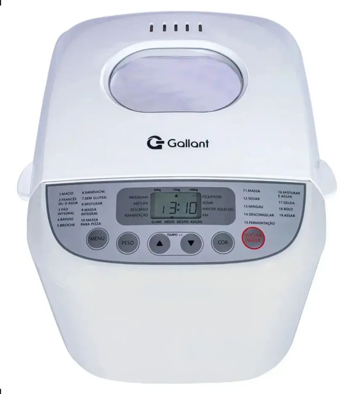 Panificadora 19 Programas Gallant 600w Branca - Foto 5