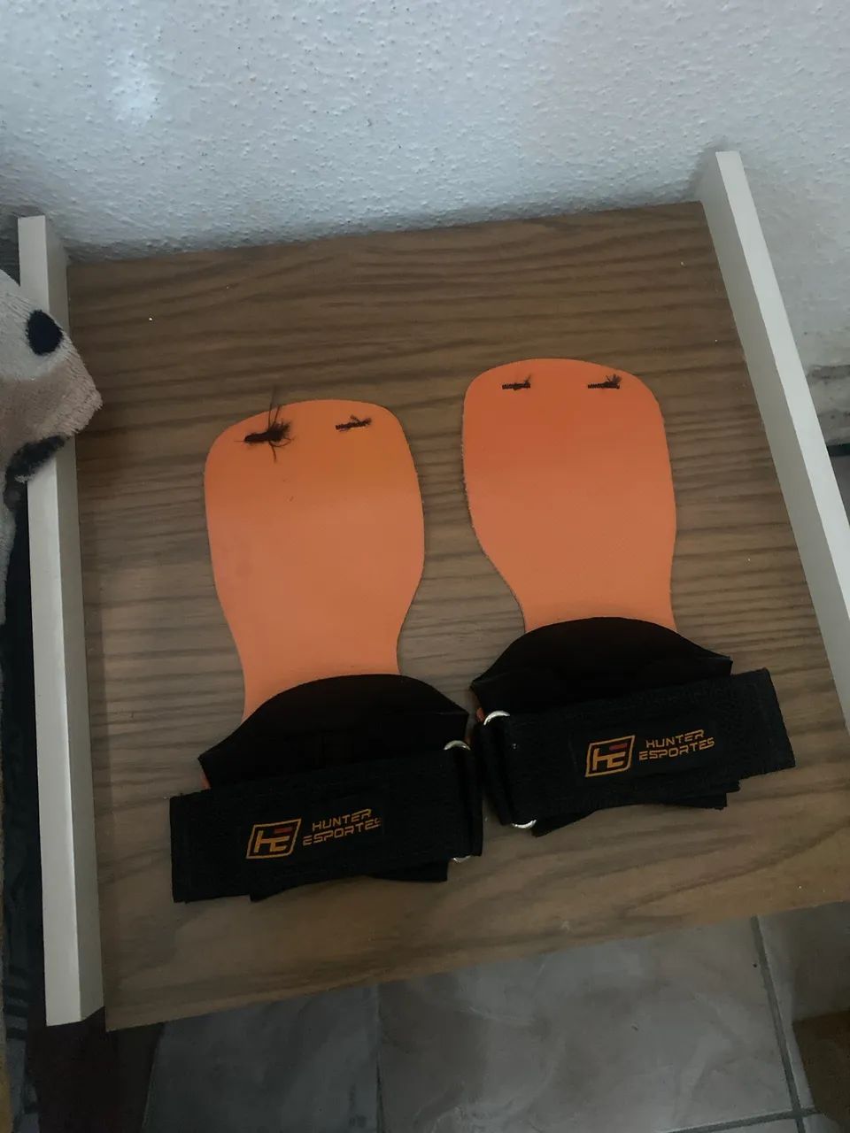 Luva Crossfit hand grip laranja