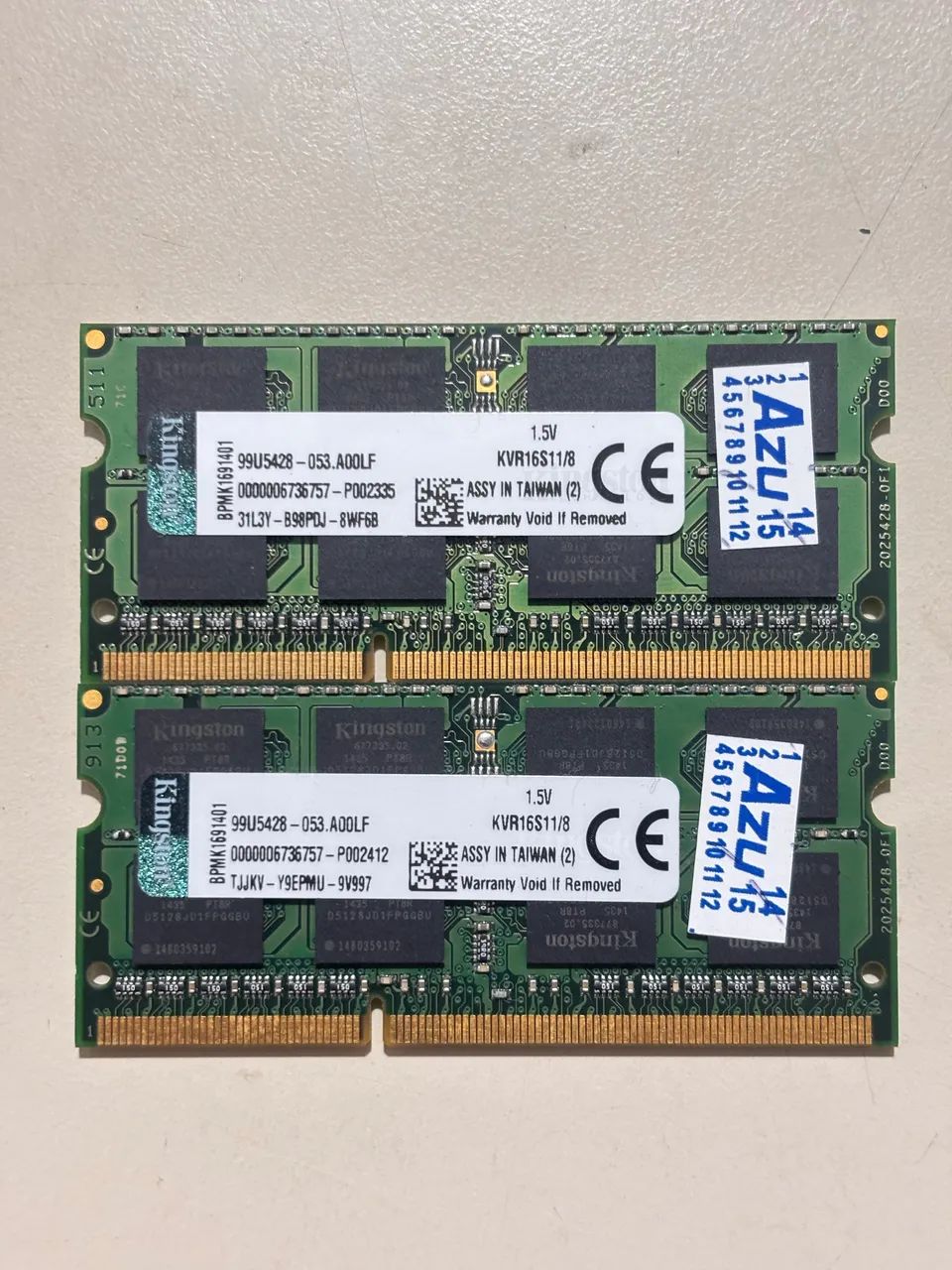 Memória Ram KINGSTON DDR3 2x8gb 1600MHz