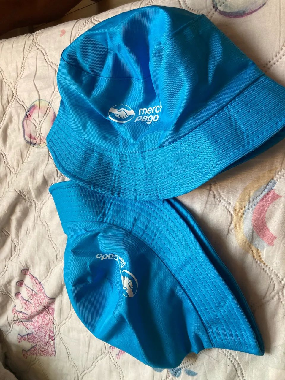 Combo 2 Chapéus Bucket Hat Mercado Pago - Azul (Novos) - Foto 2
