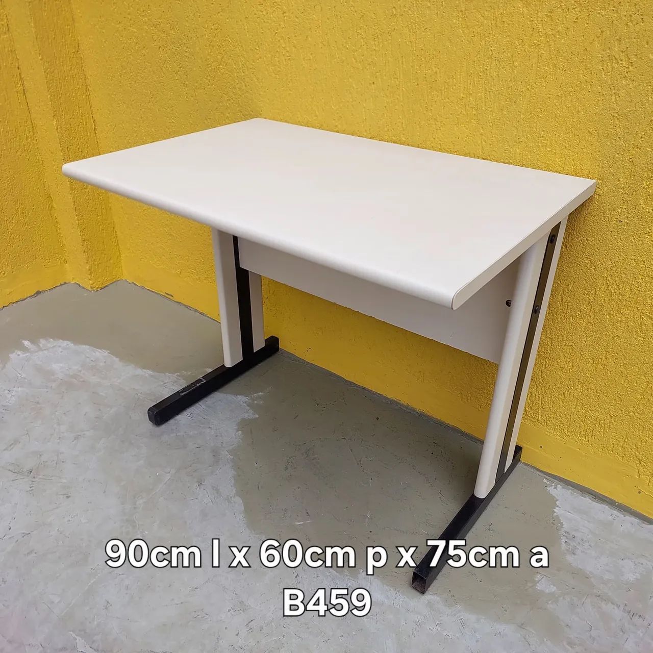 Mesa escritório 90x60cm bege - Foto 2