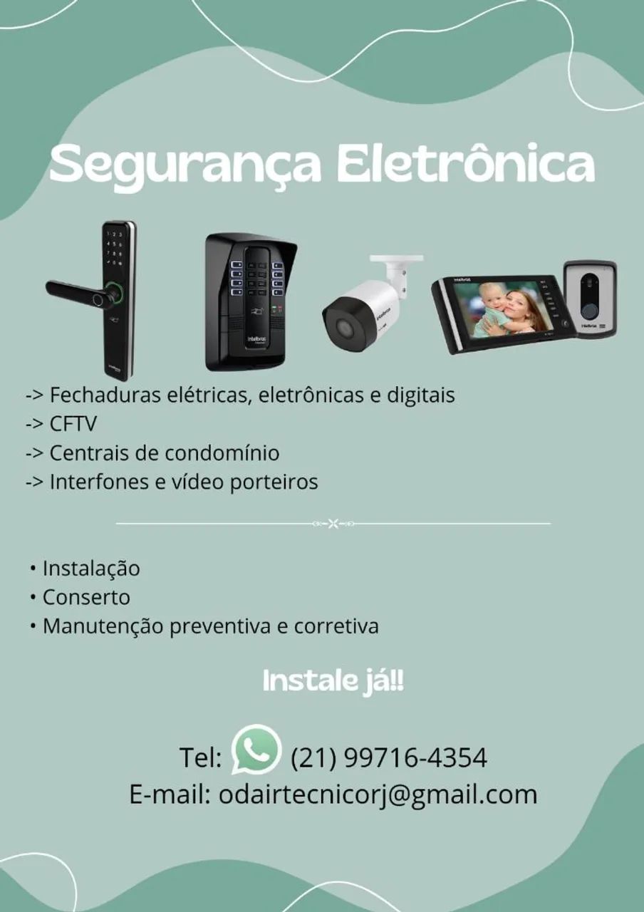 Técnico interfone, CFTV e portão automático 