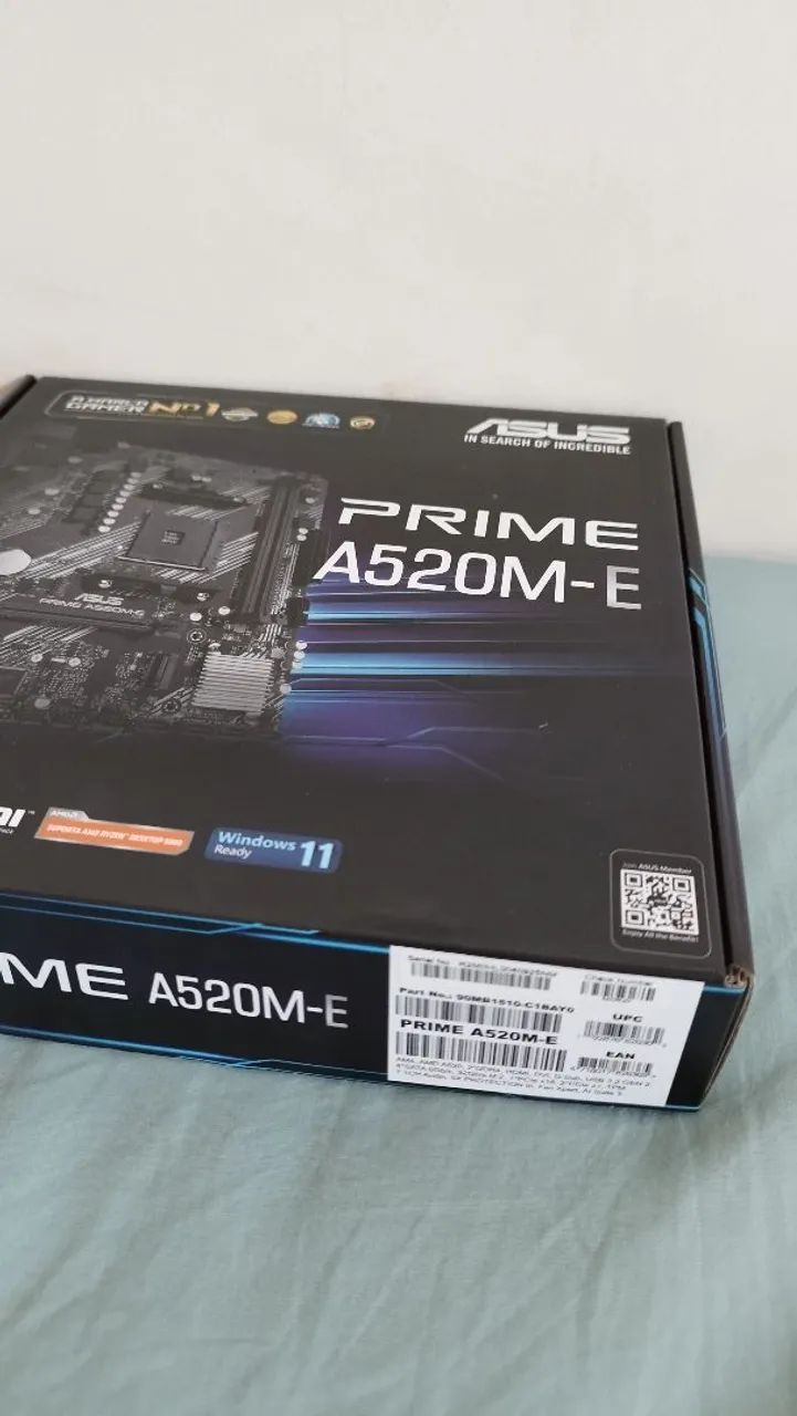 Placa mãe Asus Prime A520M-E sem uso - Foto 2
