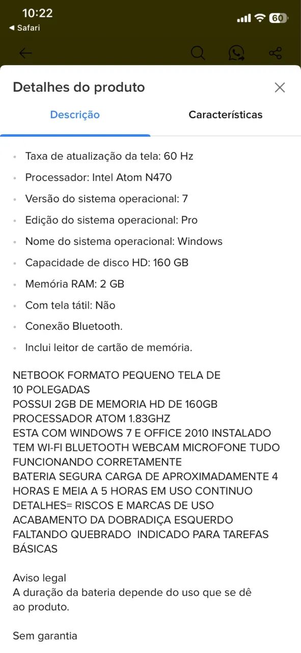 Notebook Waio tela 10 polegadas para estudos  - Foto 4