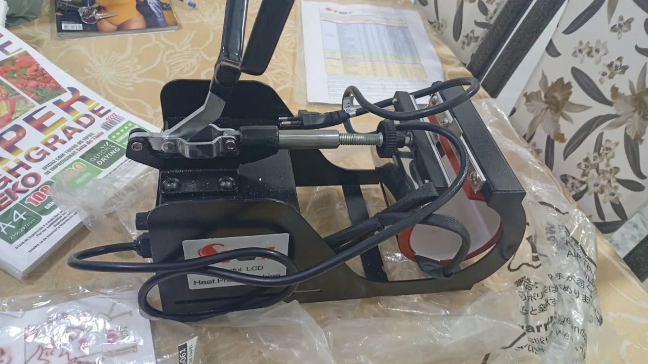 Máquina de estampa canecas telefone * - Foto 3