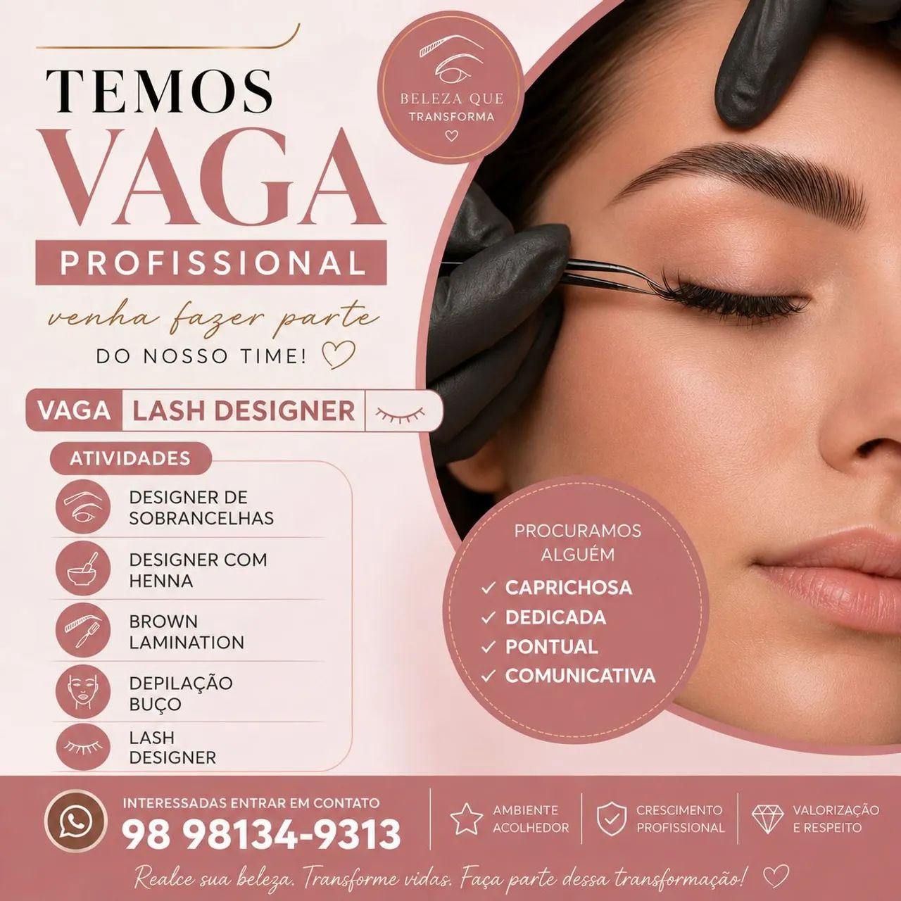 Vaga Lash Cílios - Designer de Sobrancelhas 