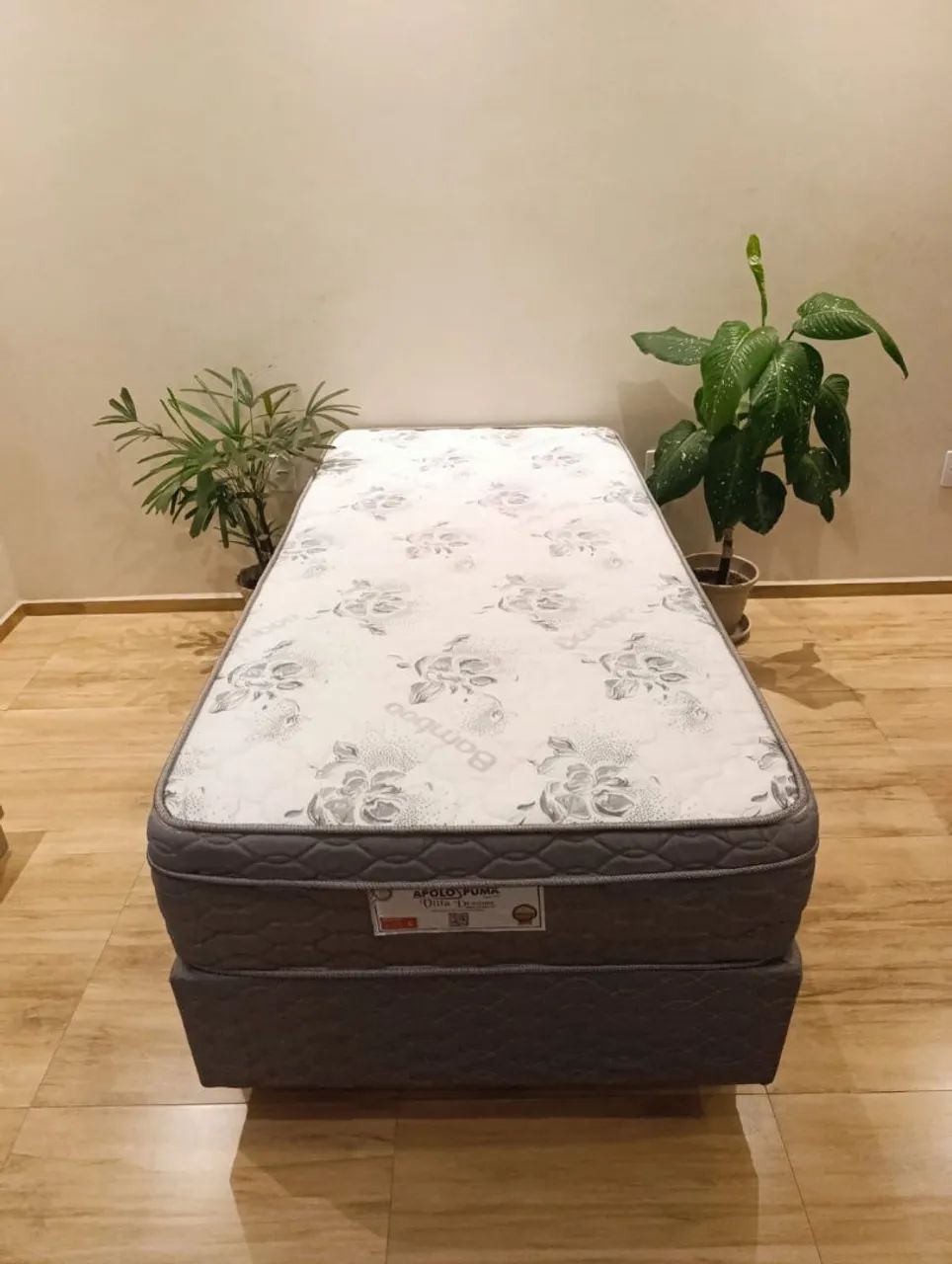 Cama box solteiro com molas ensacadas (entrego)