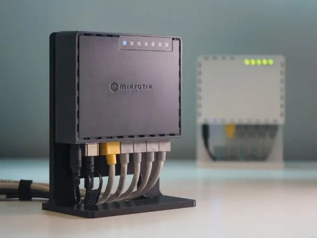 Suporte De Mesa Para Mikrotik Série Hex