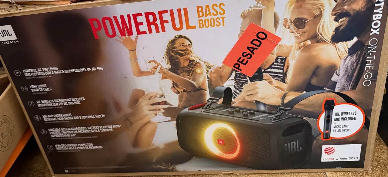 JBL Party Box com Caixa - Excelente  - Foto 5