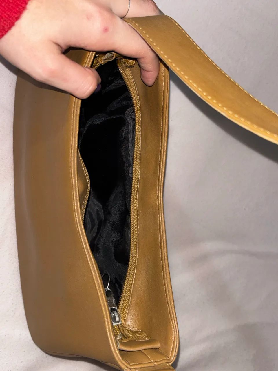 Bolsa de Couro Caramelo - Foto 2