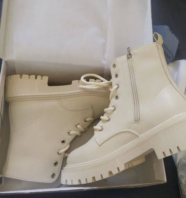 Coturno off white - Tamanho 35