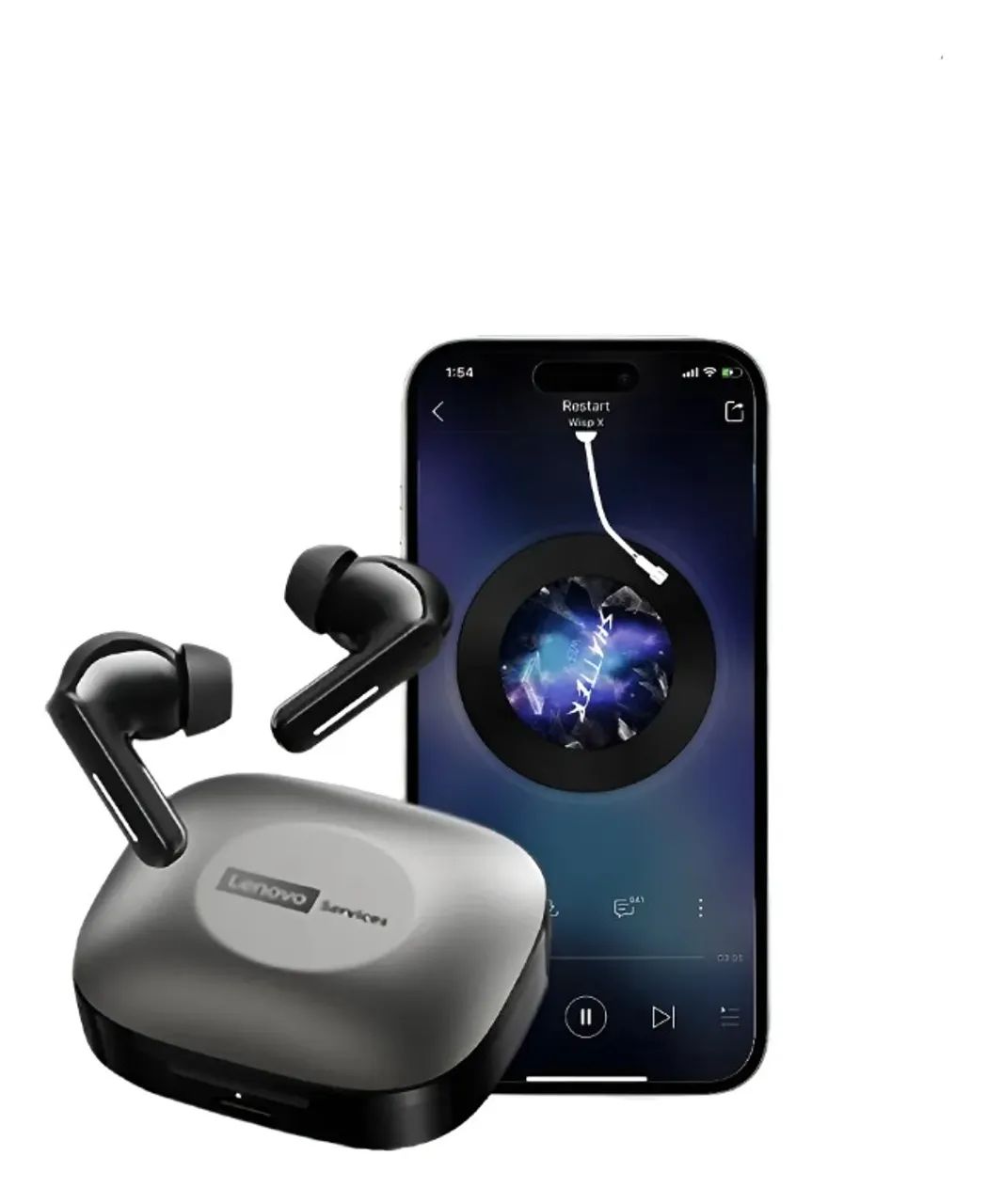 Fone de ouvido Lenovo Le209 Bluetooth - Foto 4