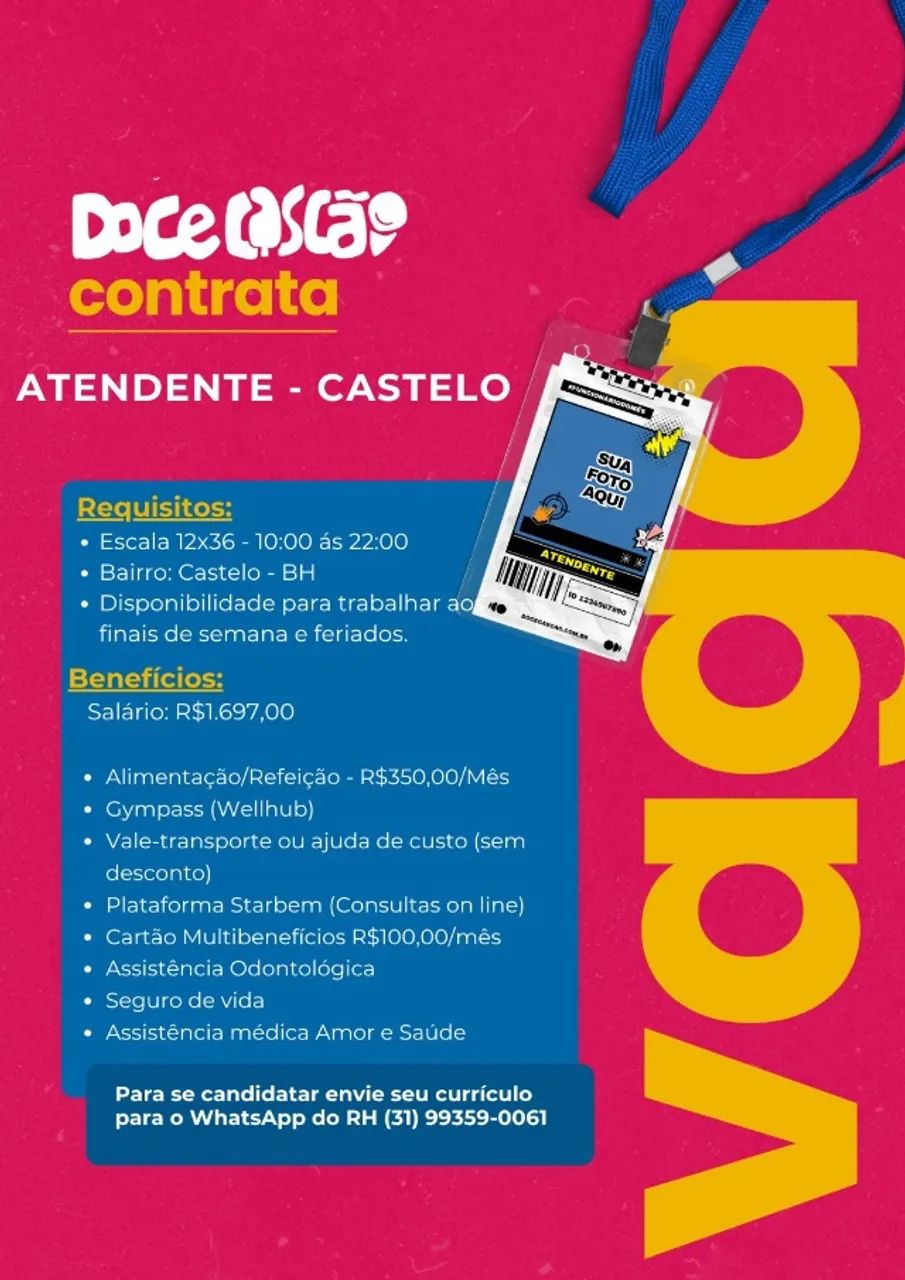 Atendente 12x36