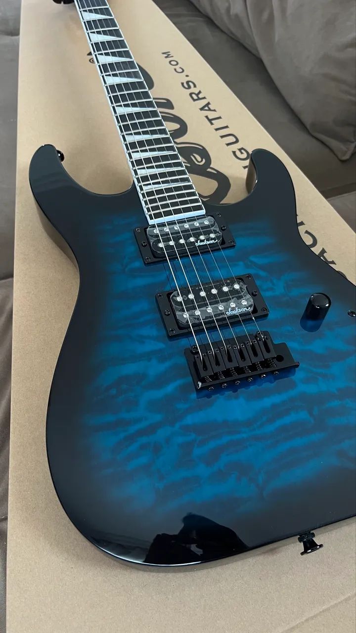 Nova! Jackson Dinky Transparent Blue raio composto! - Foto 3