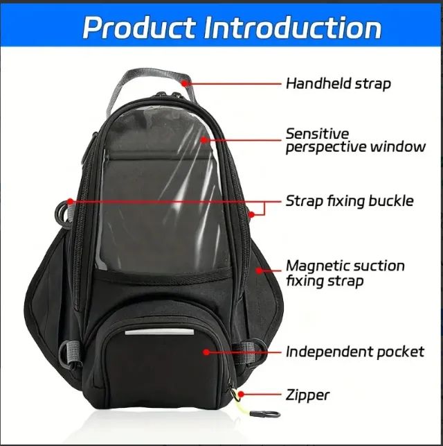 BOLSA MULTI USO PARA TANQUE DE MOTO - Foto 3