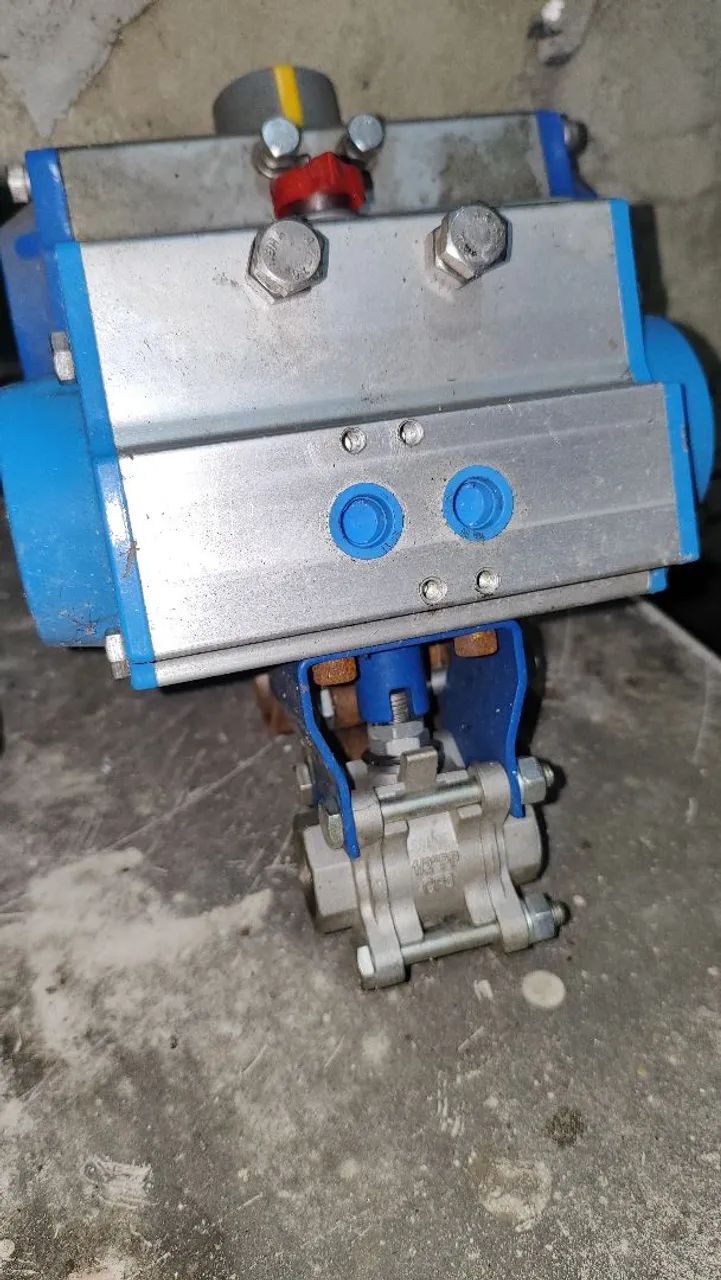 Válvula pneumática 1" e 1/2" - NOVA