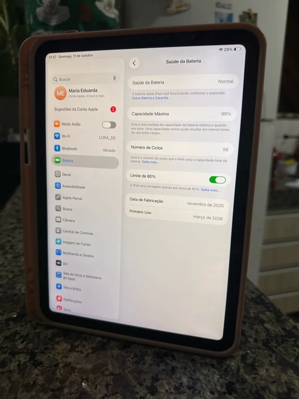 iPad 11ª A16 128GB 99% de Bateria Original   - Foto 5