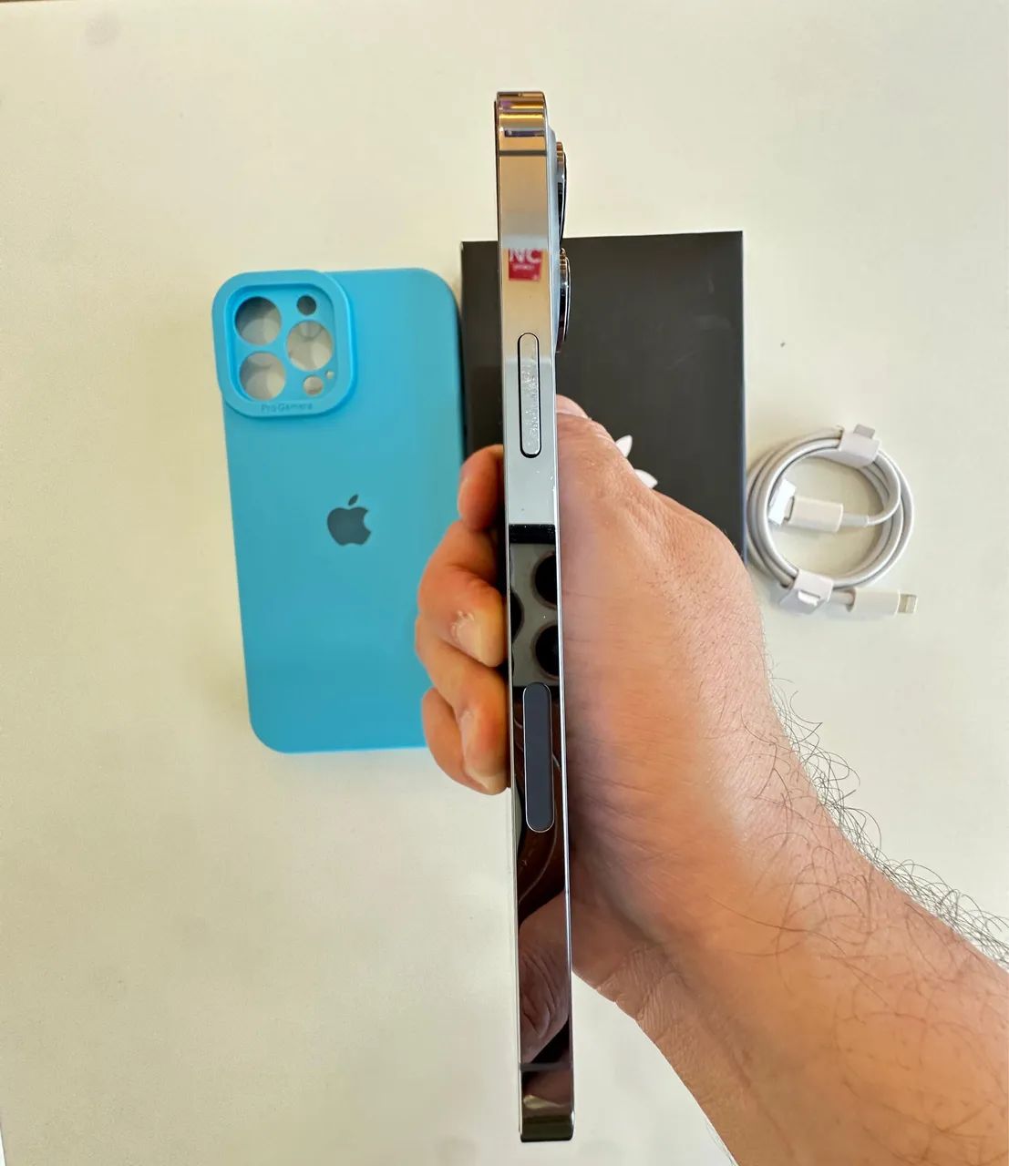 IPhone 13 Pro Max Azul Sierra- impecável  - Foto 4