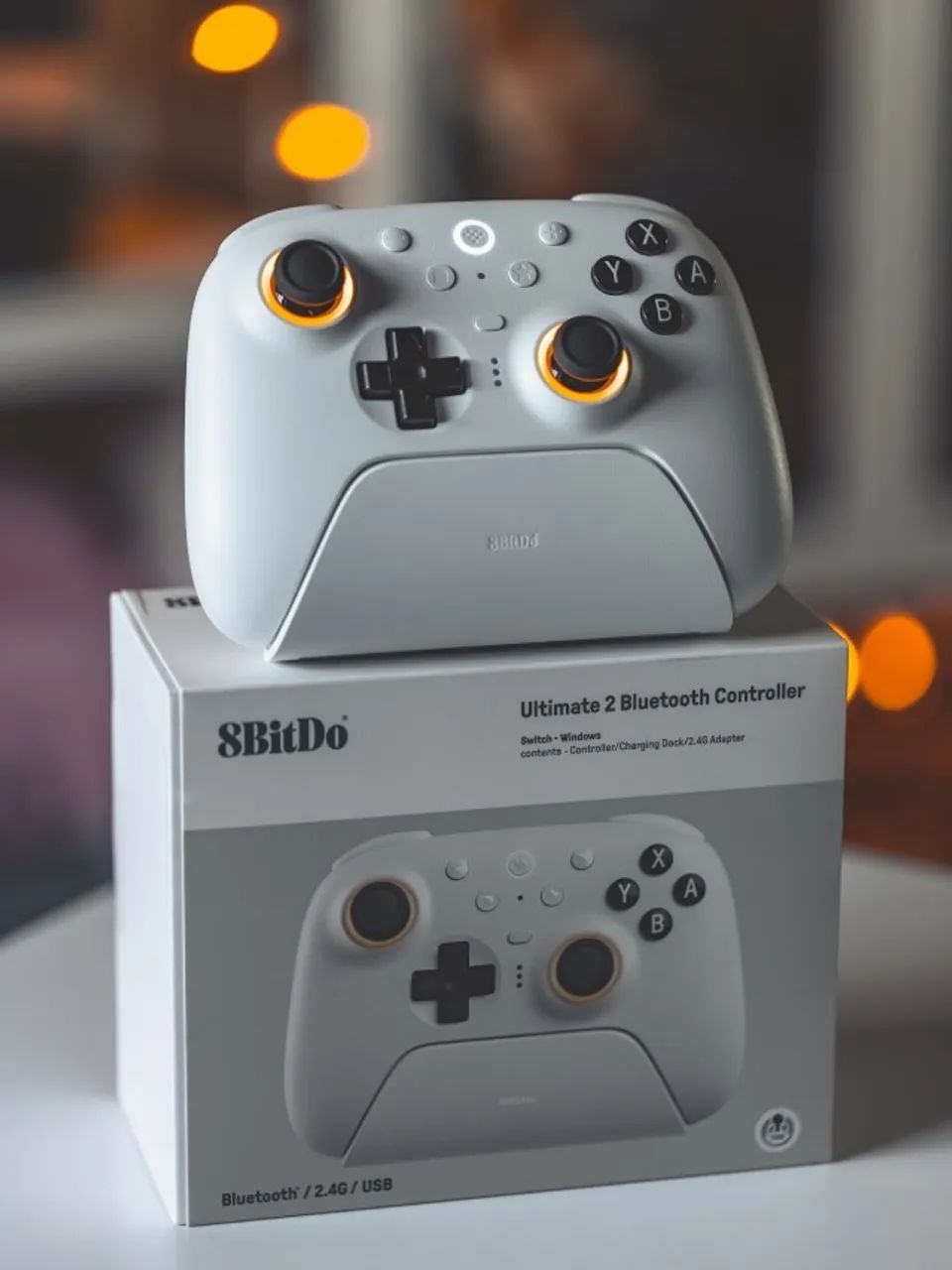 Controle Gamer Com Giroscópio para Switch 8BitDo Ultimate 2 Bluetooth +Sensor de movimento - Foto 4