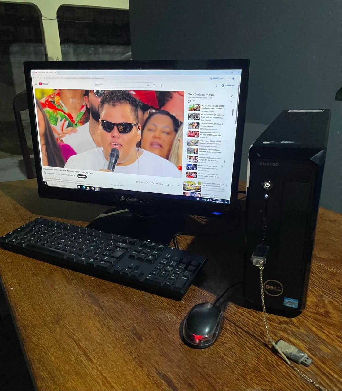 Computador completo, processador core i5, 8gb ram, monitor 21" polegadas Full HD  
