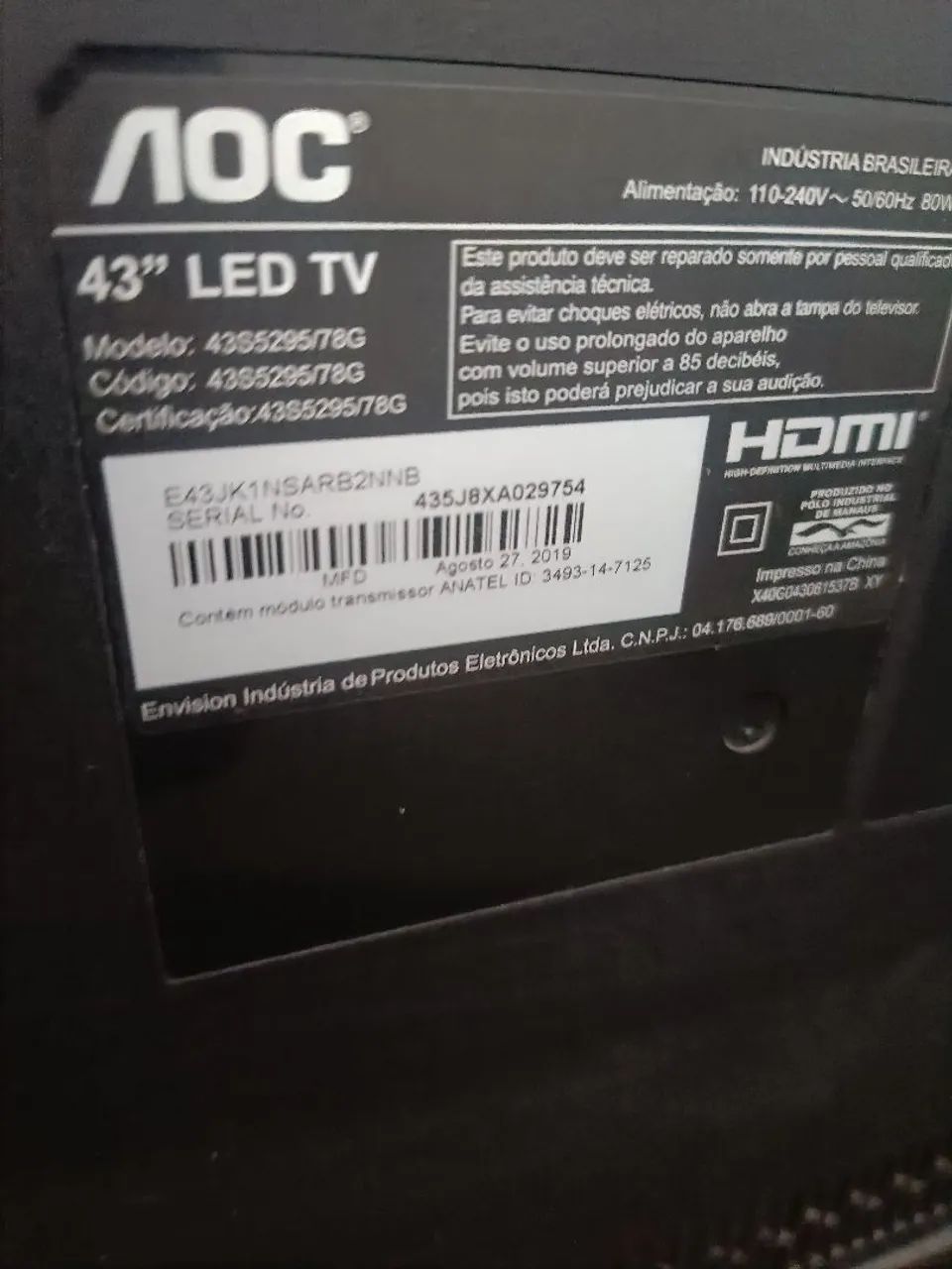 VENDO TV AOC 43  - Foto 2
