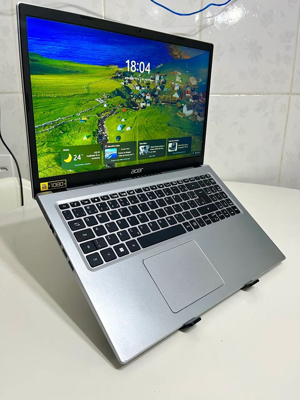NOTEBOOK ACER ASPIRE 8GB RAM, 256SSD, SLOT PARA HD - OPORTUNIDADE