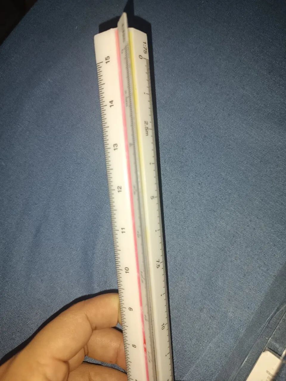 Régua Escalímetro Triangular 30 cm - 6 Escalas - Foto 3