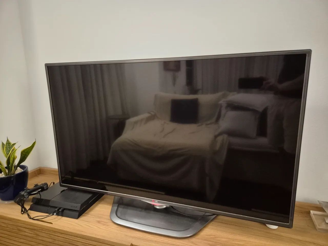 TV LG 42 polegadas Full HD Smart TV - 42LA6204-SG - Com defeito na tela - Foto 4