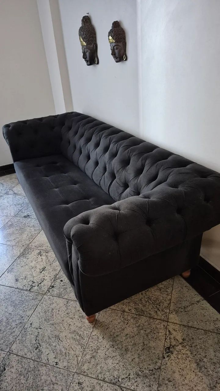 Sofá Chesterfield 4 lugares - Foto 2