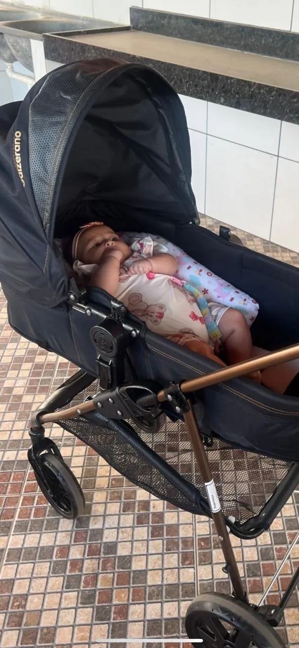 Carrinho de bebê e berço infantil  - Foto 2